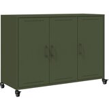 vidaXL Komoda olivno zelena 100,5x39x72 cm hladno valjano jeklo, (21274156) Cene