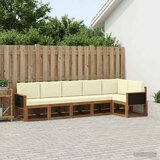  Set vanjskih sofa 6 kom. Prirodna i krem Poliester | Eponuda.ba