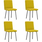Furnova Jedilni stoli 4 kosi rumen žamet, (21928680) | Shoptok.si