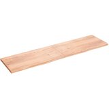 Maison Chic Zidna polica svjetlosmeđa 200x50x(2-4) cm obrađena hrastovina Cijene