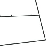 vidaXL Kovinska novoletna jelka za dekoracijo črna 210 cm | Shoptok.si