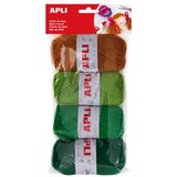 Apli Klobčiči volne zeleni toni 50g 4 kos, (20455713) Cene