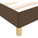  Posteljni okvir z vzglavjem temno rjav 90x190 cm blago, (20905915) | Shoptok.si