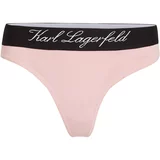 Karl Lagerfeld Tanga gaćice 'Hotel' svijetloroza / crna / bijela