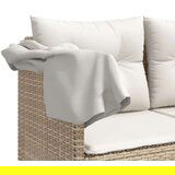  5-dijelni vrtni set sofa s jastucima bež od poliratana | shoptok.hr