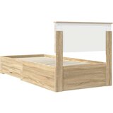  Okvir za krevet s uzglavljem Sonoma hrast 90 x 200 cm | shoptok.hr