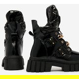 Resti Women's black boots with Ebidef chains | Shoptok.si
