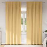  Zavjese za blackout s prstenovima 2 pcs Bež 245 x 140 cm Slike