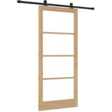  Klizna vrata ORKDAL 93 x 211 cm Masivna borovina i staklo | shoptok.hr