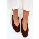 Boto Ladies Ballet Flats With Sheepskin Chocolate Zimira | Shoptok.si