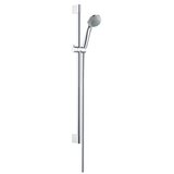 Hansgrohe Crometta 85 Chrome tuš set: ručni tuš sa 2 mlaza, Metaflex 1600 crevo za tuš i usponska šipka sa kliznim držačem 27763000 | ePonuda.com