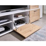 CARRYHOME dnevni regal, bela, hrast artisan | Shoptok.si