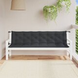  Jastuci za vrtnu klupu 2 kom antracit 200x50x7 cm tkanine | shoptok.hr