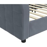  Dnevni krevet tamnosivi 100 x 200 cm baršunasti | shoptok.hr