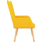  Stolica za opuštanje s osloncem za noge boja senfa od tkanine | shoptok.hr