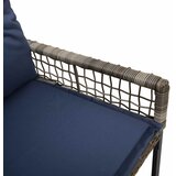  Vanjska klupa Siva i mornarsko plava 118 x 55 x 82 cm | shoptok.hr