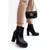 Boto Women's Heeled Boots With Zipper Black Rasoda | ePonuda.com