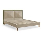 Bobochic Paris Zeleni podstavljeni tapecirani bračni krevet s podnicom 160x200 cm Mara – | shoptok.hr