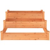  Povišena vrtna gredica smeđa 120 x 120 x 56 cm masivna jelovina | Eponuda.ba
