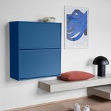 ReCollector Modra preklopna/stenska omarica za čevlje 70x30x40 cm – | Shoptok.si