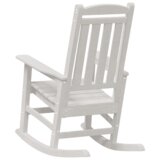 vidaXL Zunanja gugalnica Bela 70x92x108 cm HDPE | Shoptok.si