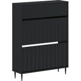 Ormar za cipele ZWOLLE 78 x 24 x 103 cm Konstruirano drvo Crna - Crna | shoptok.hr