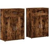vidaXL Komoda 2 kom boja dimljenog hrasta 60x30x84cm konstruirano drvo | shoptok.hr