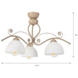 Brilagi Plafonski luster ANTICO MODERN 3xE27/60W/230V bež | Eponuda.com