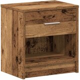  Noćni ormarići 2 kom s ladicama staro drvo 39x28x41 cm | shoptok.hr