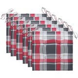  Vrtne stolice s jastucima 6 kom od masivne tikovine | shoptok.hr