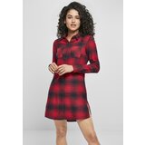 UC Ladies Women's shirt dress navy blue/red Cene