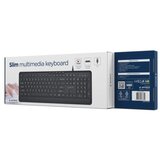 Gembird KB-MCH-05 tanka žičana multimedijalna tastatura, crna, us raspored Cene