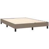  Box spring postelja z vzmetnico taupe 140x200 cm blago, (20895713) | Shoptok.si