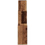 vidaXL Stenske police v obliki kocke starinski les 68x15x68cm inž. les | Shoptok.si