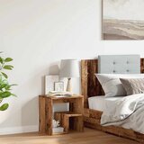  Noćni ormarić boja staro drvo 40x30x40 cm od konstruiranog drva | shoptok.hr