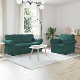 SOFA 2 pcs Tamnozelena Metal | shoptok.hr