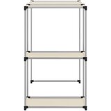  Stalak za pohranu iznad perilice krem 87x55x90,5 cm željezni | shoptok.hr