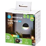 Aigostar LED RGB solarno zidno svetlo LED/2W/1,2V crna IP44 | Eponuda.com