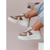 DStreet Sneakersy damskie na platformie MODNIKKI khaki | shoptok.hr