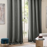 Douceur d intérieur Antracitno siva izolacijska zavesa iz rebrastega žameta 140x260 cm Madison – | Shoptok.si
