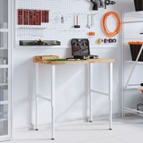  Radni stol 100x60x(73-99,5) cm masivno drvo bagrema pravokutni | shoptok.hr