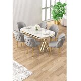 Hanah home trpezarijski set, 7 dijelova, siva Slike