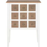  Komoda bijela 54 x 30 x 80 cm od masivnog drva | shoptok.hr