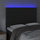  LED uzglavlje crno 144x5x118/128 cm baršunasto | shoptok.hr