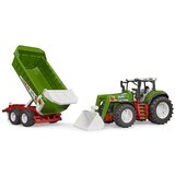 Bruder Traktor Roadmax s čelnim nakladalnikom in prekucno prikolico - 1 k. | Shoptok.si