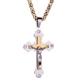  Muški lančić VE-32560 - Zlatna/Srebrna KP32560 | shoptok.hr