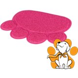 Trixie prostirka Za Mačke, Za Čišćenje Šapa, PVC, Oblik Šapice, Ciklama 40x30cm