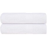 vidaXL Brisače za tuširanje 2 kos bela 70x140 cm 360 g/m² 100% bombaž | Shoptok.si