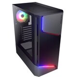 Cougar | MX360 RGB | PC Case | Mid Tower / Metal Front Panel with ARGB strips / 1 x ARGB Fan / TG Left Panel - CGR-5CC6G-RGB | Shoptok.si