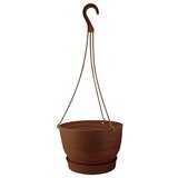 Mareš Viseća tegla za cvijeće Twister (Plastika, Smeđa, Promjer: 26 cm) | shoptok.hr